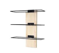 Portabottiglie da parete fai da te, colore legno originale, versatile, espositore per bottiglie per bar e ristoranti, soluzione elegante per conservare il vino, design salvaspazio, perfetto per