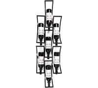 Portabottiglie da parete in ferro da appendere a testa in giù per la casa