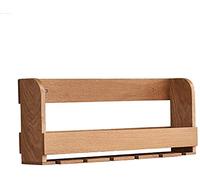 Portabottiglie da parete in legno massello per la casa e il soggiorno creativo portabottiglie di vino B