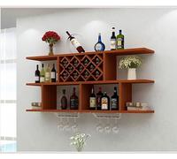 Portabottiglie da parete, in legno massiccio, design moderno, elegante scaffale creativo per casa e ristorante, soluzione decorativa per riporre oggetti