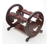 Portabottiglie da parete per versare vino decorativo realizzato in legno in Europa sottile minimalista moda piccolo portabottiglie (colore: A)