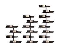 Portabottiglie da parete, set da 3 portabottiglie da parete, organizer fai da te per conservare il vino staccabile, utilizzabile come uno o tre, portabottiglie da appendere, organizer in met