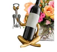 Portabottiglie da tavolo - Portabottiglie decorativo in resina senza apribottiglie, statua cava, autoportante, decorazione per vino, per cucina, , piano di lavoro