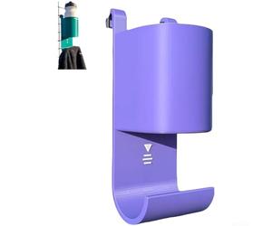 Portabottiglie da tennis compatto da parete per racchette PLA Sport Storage Hook Mount Green Equipment Organizer 9,2 x 8,8 x 20 cm (viola)