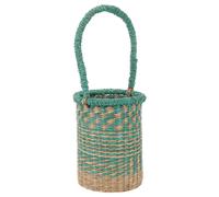 Portabottiglie da viaggio per vino: cestino in alghe intrecciate a mano con