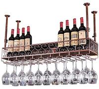 Portabottiglie da Vino da Appendere sotto Il ripiano del Mobile in Metallo per Cucina, Bar, Pub, espositore per calici da Champagne, Organizer per Bicchieri
