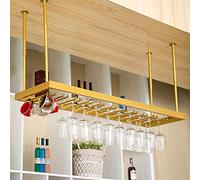 Portabottiglie da vino sospeso in stile europeo per bottiglie e bicchieri da vino, porta bicchieri da soffitto per bar di casa, portabottiglie capovolto, soluzione creativa per conservare il