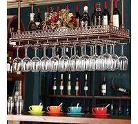 Portabottiglie da Vino Vintage in Metallo da Parete, da Appendere al soffitto, per Bar, ristoranti e cucine. La Bellezza Arriva Come Una Stella della Notte, 120 x 35 cm, Nero.