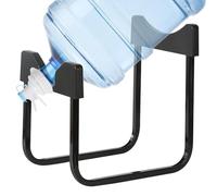 Portabottiglie d'acqua da 3 a 5 galloni con valvola erogatore, refrigeratore per acqua potabile antiscivolo con beccuccio riutilizzabile, compatibile con bocca della bottiglia d'acqua senza