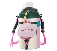 Portabottiglie d'acqua per passeggiate, borsa per bottiglia d'acqua, supporto regolabile con scomparto laterale per cellulare - sacchetto impermeabile da 1,4 l, per escursioni, viaggi, b,