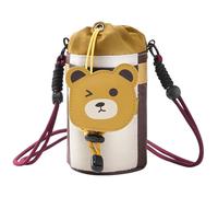 Portabottiglie d'acqua per passeggiate, borsa per bottiglia d'acqua, supporto regolabile con scomparto laterale per cellulare - sacchetto impermeabile da 1,4 l, per escursioni, viaggi, d,