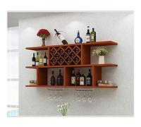 Portabottiglie di legno, porta di vino in legno armadio da vino, pianta da pranzo semplice e moderna montata a parete, portaogne decorative, soggiorno in legno in legno solido graffio creativo di vino