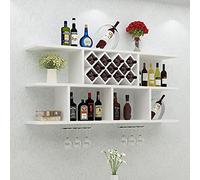 Portabottiglie di legno, porta di vino in legno armadio da vino, pianta da pranzo semplice e moderna montata a parete, portaogne decorative, soggiorno in legno in legno solido graffio creativo di vino