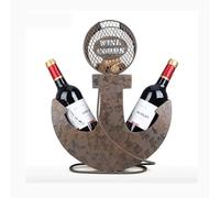 Portabottiglie di vino Anchor Wine Rack Two Bottles of Wine Holder Vintage Art Ornament Handicraft Hotel Bar Decor Kitchen Bottiglia Vino