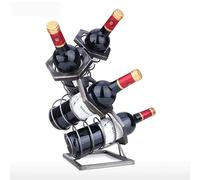 Portabottiglie di vino Bottles of Geometrical Wine Rack Modern Art Decoration Wine Holder Sturdy Iron Handicraft Home Decor Bottiglia Vino