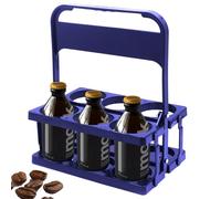 Portabottiglie di vino con manico. Il portabottiglie pieghevole in ABS è adatto per 6 bottiglie di capacità, bottiglie di latte, contenitori multiuso e manici portatili progettati