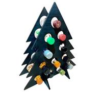 Portabottiglie di vino creativo con bellissimo albero di vino con calendario dell'Avvento per decorazioni natalizie