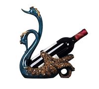 Portabottiglie di vino Portabottiglie Casa Armadio per vino Soggiorno Cremagliera di vino Creativo Swan Cremagliera di vino in resina Decorazione Decorazione Regalo Portabottiglie