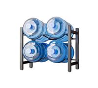 Portabottiglie For Refrigeratore D'acqua, Impilabile, A Pavimento, For Da 4-10 O 5 Galloni(Black,2tier)