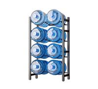 Portabottiglie For Refrigeratore D'acqua, Impilabile, A Pavimento, For Da 4-10 O 5 Galloni(Black,4tier)