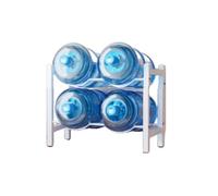 Portabottiglie For Refrigeratore D'acqua, Impilabile, A Pavimento, For Da 4-10 O 5 Galloni(White,2tier)