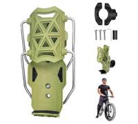 Portabottiglie girevole a 360°, in ABS, con meccanismo di blocco automatico sicuro, installazione per moto (verde selvaggio)