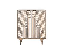 Portabottiglie Home ESPRIT Bianco Legno di mango 84 x 41 x 108 cm