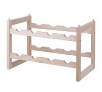 Portabottiglie impilabile, 8 bottiglie, legno di abete, SìChef