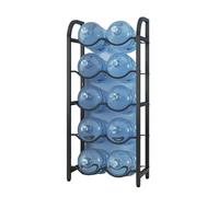 Portabottiglie Impilabile, For Refrigeratori D'acqua, A Pavimento, For Ufficio, Casa, Facile Da Usare(Black,5tier)