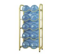 Portabottiglie Impilabile, For Refrigeratori D'acqua, A Pavimento, For Ufficio, Casa, Facile Da Usare(Gold,5tier)