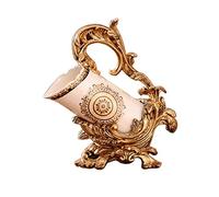 - Portabottiglie in ceramica stile applique smalto bruciante crepa smaltata portabottiglie in ceramica decorazioni per la casa ornamenti per la casa cucina bar (colore: bianco 2 dimensioni: 32 x 15 x