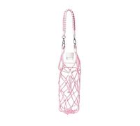 Portabottiglie in cotone, regolabile, portatile, con , per viaggi, campeggio, escursionismo, pesca, ciclismo, spiaggia, shopping, palestra, allenamento, rosa, Refer to description, Unisex