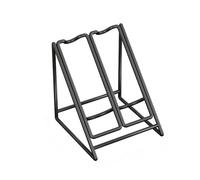 Portabottiglie in ferro per armadio ad alta capacità mensola per esposizione vino per cucina bar frigorifero portabottiglie di vino nero nizer (A)