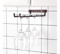 Portabottiglie in Ferro per Vino, Design da Parete (matte bronze) | Materiale in ferro resistente, facile da installare, stile moderno, salvaspazio, adatto alla