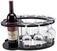 Portabottiglie in legno a testa in giù per la casa mensola del vino decorazione interessante vita