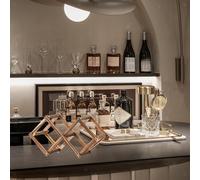 Portabottiglie in legno Impilabile tavolo da scaffale per la cucina dispensa