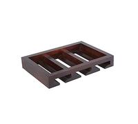 Portabottiglie in legno massello da appendere a casa calice sottosopra portabottiglie multi-formato facile da installare piccolo (dimensioni: 58 x 25 x 5 cm)