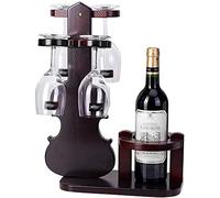 Portabottiglie in legno porta bottiglia di vino decorativo musica calice da appendere convenienza ornamento per bar artigianale supporto per vino mensola per vino (colore: C)