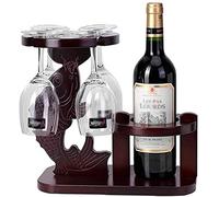 Portabottiglie in legno porta bottiglia di vino decorativo musica calice da appendere convenienza ornamento per bar artigianale supporto per vino mensola per vino (colore: C)