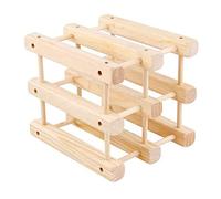 portabottiglie in legno portabottiglie di vino rosso armadio decorativo pieghevole per soggiorno. (D)
