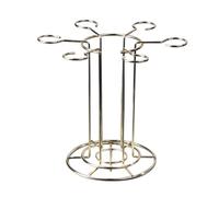 Portabottiglie in Metallo, Portabicchieri da Vino, Design 2 in 1, Solido e Durevole, Non Richiede Montaggio, per Bar/soggiorno/cucina di Casa(Gold)