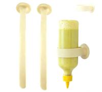 Portabottiglie in silicone, supporto per bottiglia a testa in giù, salvaspazio, portatile, con ventosa, per sacchetti d'acqua, bicchieri, liquori, cucina, bar (2 pezzi)