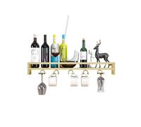 Portabottiglie industriali a parete montata con porta di vetro di vino, supporto in vetro per bottiglie, scarichi di deposito di vini, scaffale a parete per cucina, portatore di bottiglie di vino per