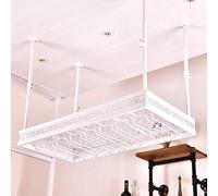 portabottiglie Mensola a Parete - Porta Calice Capovolto in Metallo per Bar Soggiorno Appendiabiti Industriale