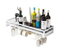 portabottiglie moderna a parete a parete per vino rastrelliere bottiglia di vino e vetro bar a barre unità galleggiante a parete a parete montato in vetro per ferrovia per vino con scaffale per la