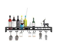 portabottiglie moderna a parete a parete per vino rastrelliere bottiglia di vino e vetro bar a barre unità galleggiante a parete a parete montato in vetro per ferrovia per vino con scaffale per la