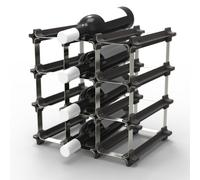 Portabottiglie modulare impilabile scaffale vino per 6 fino a 60 bottiglie