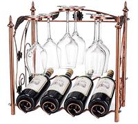 Portabottiglie per bicchieri da vino in ferro da tavolo Sottosopra Portabicchiere Porta bicchieri Decorazione domestica Portabicchieri Appeso Portabottiglie Multi Bottiglia Wine Rack Vita interessante