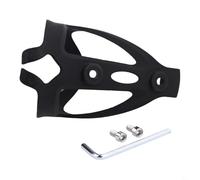 Portabottiglie per bici in policarbonato con rivestimento in gomma liscia, facile da installare, per ciclismo all'aperto, vestibilità stabile, rosa (nero)