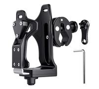 Portabottiglie per bicicletta regolabile per bottiglie da 7 a 11 cm, universale, girevole a 360°, con protezione antifurto, per manubrio, mountain bike, bici da corsa, scooter